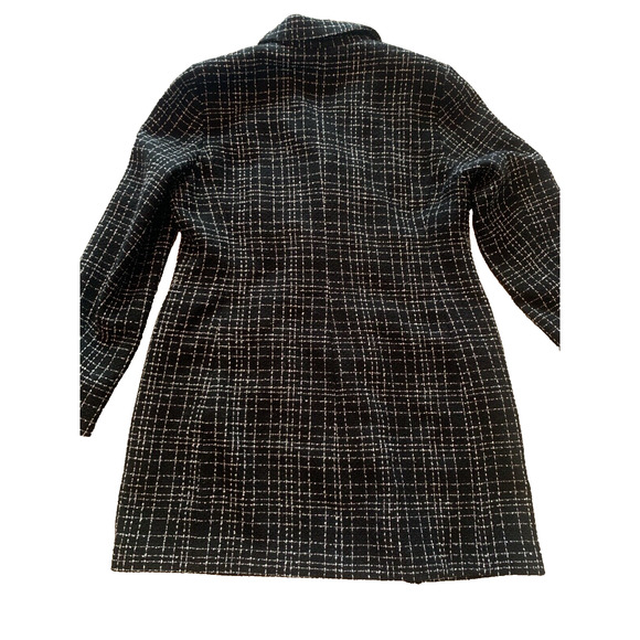 Ever New Melbourne Jacket Womens 12 Cottage Core Dark Plaid Double Breasted Coat - Picture 4 of 15